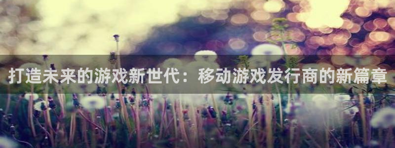 lvnces新宝GG衣服价格：打造未来的游戏新世代：移动游戏发行商的新篇章